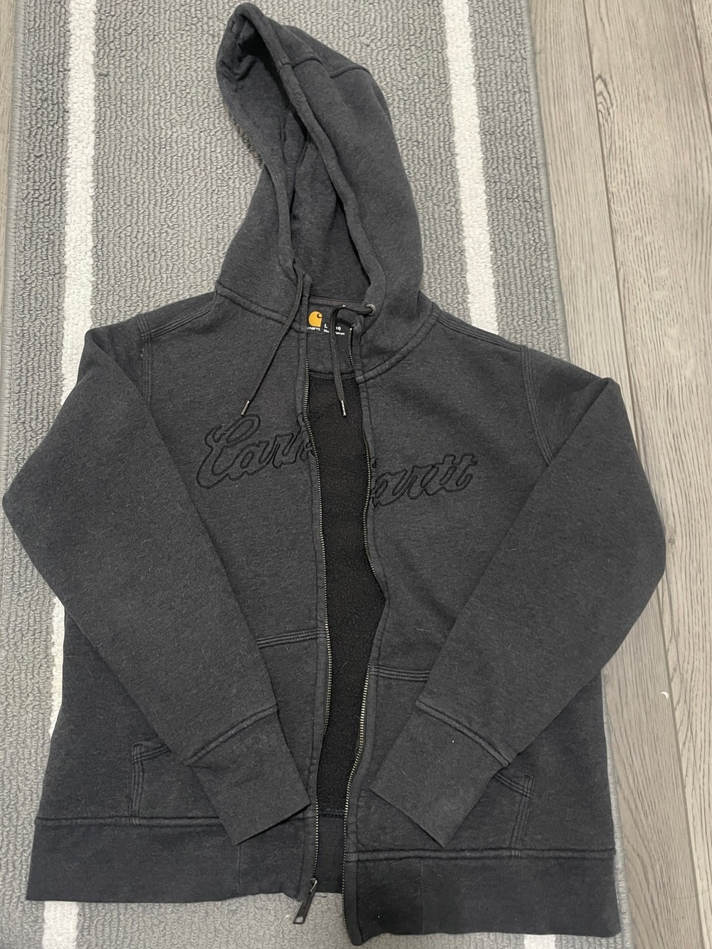 Carhartt Women’s Charcoal Gray Zip-Up Hoodie